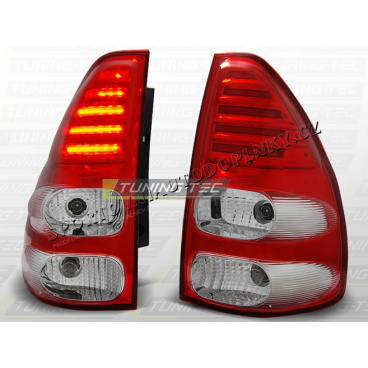 TOYOTA LAND CRUISER 120 2003-09 ZADNÍ LED LAMPY RED WHITE
