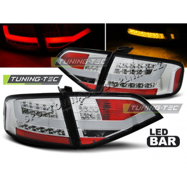 Audi A4 B8 2008-11 Sedan zadní lampy chrome LED