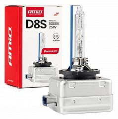 Xenonová žárovka výbojka hid xenon D8S 5000K AMiO PREMIUM