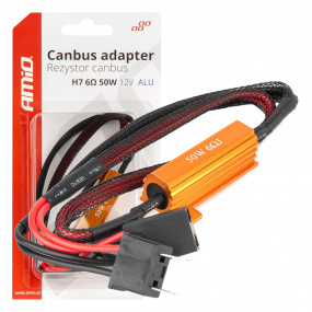 Rezistor odporový CANBUS pro LED žárovky 6Ω 50W H7 Rezistor odporový CANBUS pro LED žárovky 6Ω 50W H7