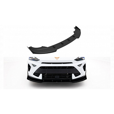 Splitter Cupra Formentor Mk1 Facelift Předek Street Pro Black-Red + Gloss Flaps