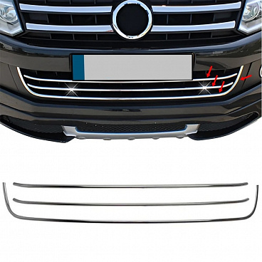 Nerez mřížky do originálního předního nárazníku VW Amarock Nerez mřížky do originálního předního nárazníku VW Amarock