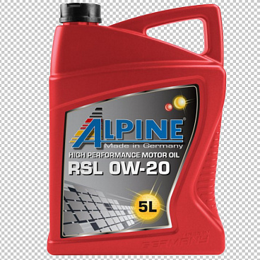 Syntetický motorový olej Alpine 0W-20 RSL 1 nebo 5 L Syntetický motorový olej Alpine 0W-20 RSL 1 nebo 5 L