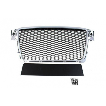 Gril Audi A4 B8 RS-Style Stříbrno-Černý PDC