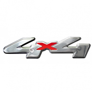 Plastický znak 4X4 alu provedení s podlepením 120X30 mm Plastický znak 4X4 alu provedení s podlepením 120X30 mm