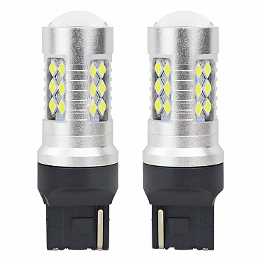 Žárovky T20 24 SMD CAN BUS (s odporem) bílé 600K - 2 ks