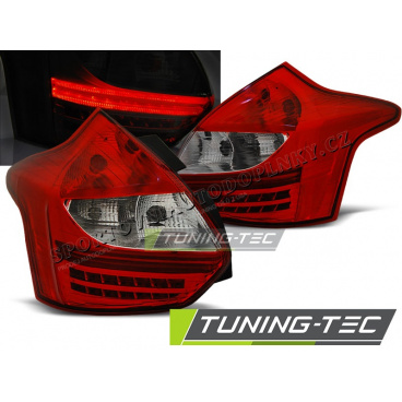 Ford Focus 3 2011- Hatchback zadní lampy red white LED Ford Focus 3 2011- Hatchback zadní lampy red white LED