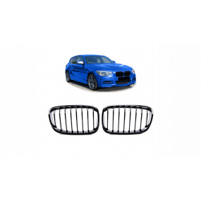Gril BMW 1 F20 F21 jednotlivé lamely Lesklá černá