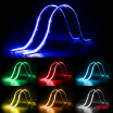 Pásky LED COB do auta vícebarevné multi color RGB s dálkovým ovládáním 2x30cm 12V AMIO-04579