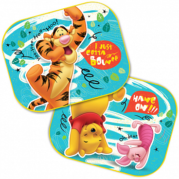 Clona sluneční na boční okno WINNIE THE POOH 2ks