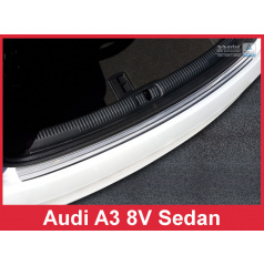 Nerez kryt - ochrana prahu zadního nárazníku Audi A3 2016+