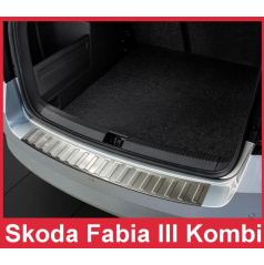 Nerezový kryt zadního nárazníku matný Škoda Fabia III 2015+ 