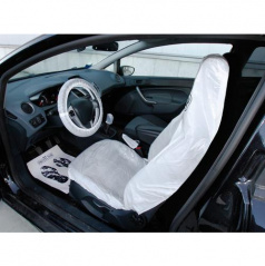 Ochranné návleky u řidiče (kryt sedadla, volantu, ruční brzdy, řadící páky a  podlahy)