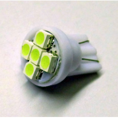 Žárovka 5 SMD LED T10 12V 5W - barvá bílá - 1 ks 