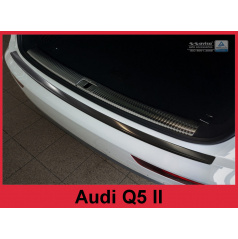 Nerez kryt- černá ochrana prahu zadního nárazníku Audi Q5 II 2016+