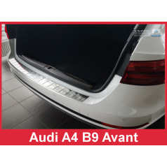Nerez kryt- ochrana prahu zadního nárazníku Audi A4 B9 Avant 2015-16