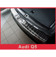 Nerez kryt- chromovaná ochrana prahu zadního nárazníku Audi Q5 2008+
