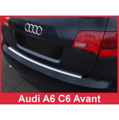 Nerez kryt- ochrana prahu zadního nárazníku Audi A6 C6 Avant 2005-11