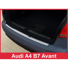 Nerez kryt- ochrana prahu zadního nárazníku Audi A4 B7 Combi 2004-08