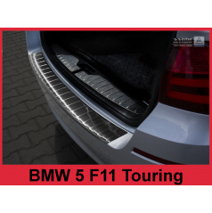 Nerez kryt- černá ochrana prahu zadního nárazníku BMW 5 F11 2010-17