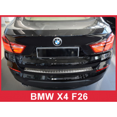 Nerez kryt- ochrana prahu zadního nárazníku BMW X4 F26 2014+
