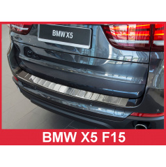 Nerez kryt- ochrana prahu zadního nárazníku BMW X5 F15 M 2013-16