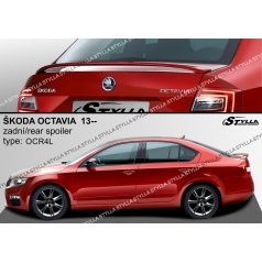 Zadní spoiler Škoda Octavia liftback 2012+  (EU homologace)
