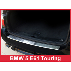 Nerez kryt- ochrana prahu zadního nárazníku BMW 5 E61 2007-10