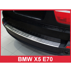 Nerez kryt- ochrana prahu zadního nárazníku BMW X5 E70 2007-11