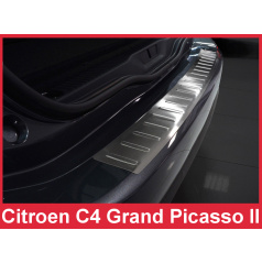 Nerez kryt- ochrana prahu zadního nárazníku Citroen C4 Grand Picasso II 2013-16