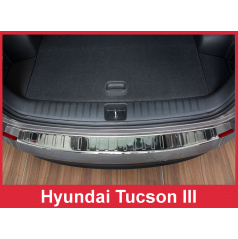 Nerez kryt- ochrana prahu zadního nárazníku Hyundai Tuscon 3 2015+
