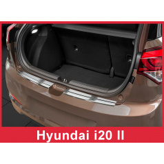 Nerez kryt- ochrana prahu zadního nárazníku Hyundai i20 II htb 2014+