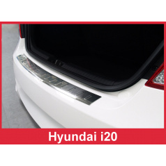 Nerez kryt- ochrana prahu zadního nárazníku Hyundai i20 2009-14