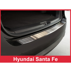 Nerez kryt- ochrana prahu zadního nárazníku Hyundai Santa Fe 2010-12