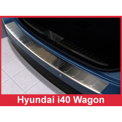 Nerez kryt- ochrana prahu zadního nárazníku Hyundai i40 Wagon 2011-16