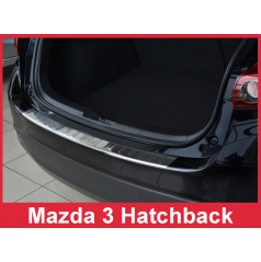 Nerez kryt-ochrana prahu zadního nárazníku Mazda 3 htb 2013-16