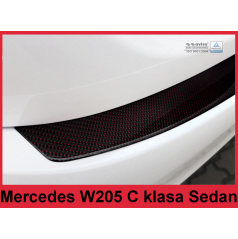 Carbon kryt- ochrana prahu zadního nárazníku Mercedes C W205 2014-16
