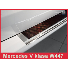 Nerez kryt-ochrana prahu zadního nárazníku Mercedes V W447 2014+