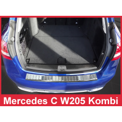 Nerez kryt-ochrana prahu zadního nárazníku Mercedes C W 205 kombi 2014+