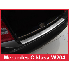 Nerez kryt-ochrana prahu zadního nárazníku Mercedes C W 204 kombi 2007-11