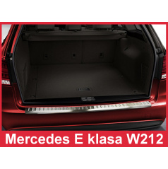 Nerez kryt-ochrana prahu zadního nárazníku Mercedes E W 212 kombi 2013-16