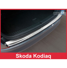 Nerez kryt- ochrana prahu zadního nárazníku Škoda Kodiaq 2016+ (jen verze RS a Scout)
