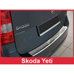 Nerez kryt- ochrana prahu zadního nárazníku Škoda Yeti Outdoor FL 2013-16
