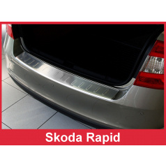Nerez kryt- ochrana prahu zadního nárazníku Škoda Rapid 2012-16