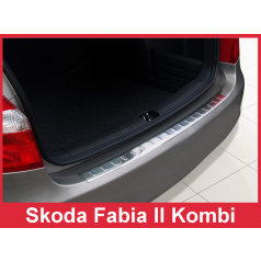 Nerez kryt- ochrana prahu zadního nárazníku Škoda Fabia II kombi 2007-16