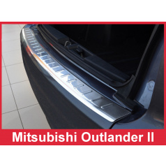 Nerez kryt- ochrana prahu zadního nárazníku Mitsubishi Outlander II 2006-12