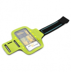 Elegantní reflexní držák smartphonu na paži 8 LED zelený