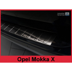 Nerez kryt- černá ochrana prahu zadního nárazníku Opel Mokka X FL 2016+