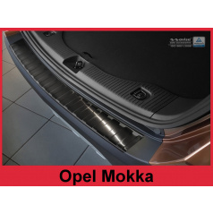 Nerez kryt- černá ochrana prahu zadního nárazníku Opel Mokka 2012-16