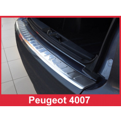 Nerez kryt- ochrana prahu zadního nárazníku Peugeot 4007 2007-12